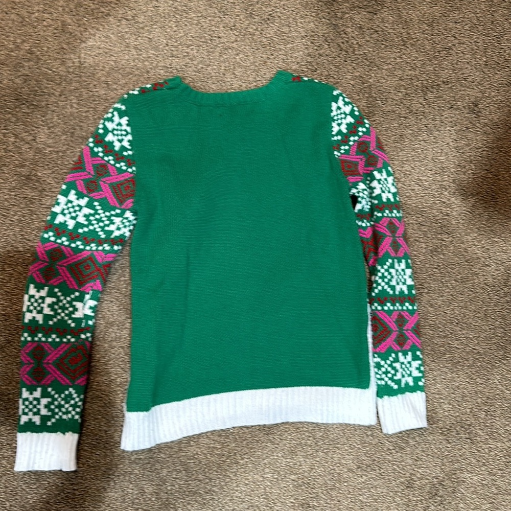 Pug Christmas Sweater - girls size 14 - Picture 3 of 3